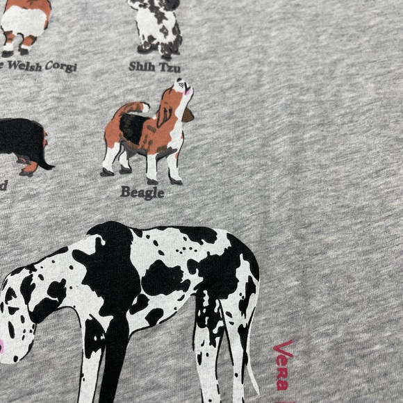 Vera Bradley Gray Dog Breed T-Shirt - Picture 5 of 8